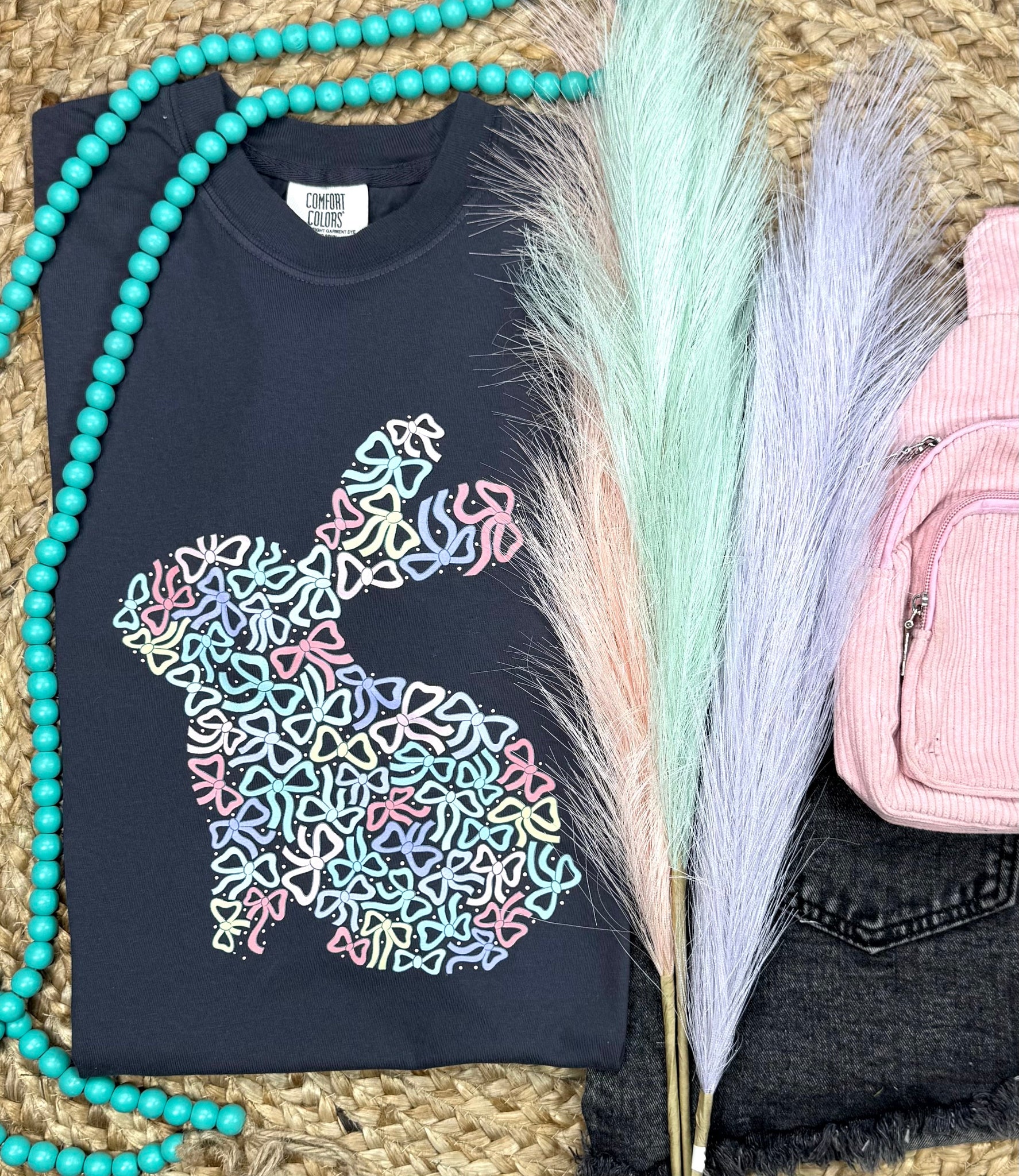 Bow Rabbit Girly Graphic Tees