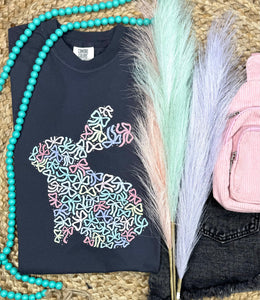 Bow Rabbit Girly Graphic Tees