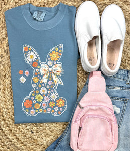 Floral Bunny Graphic Tees
