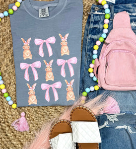 Bow Bunny Collage Graphic Tees
