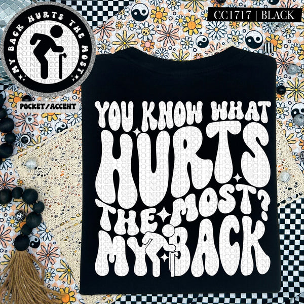 You Know What The Hurts the Most?  My Back | Comfort Colors Tee