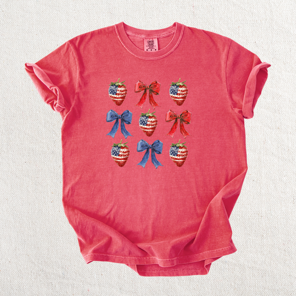 Strawberry Collage Graphic Tee