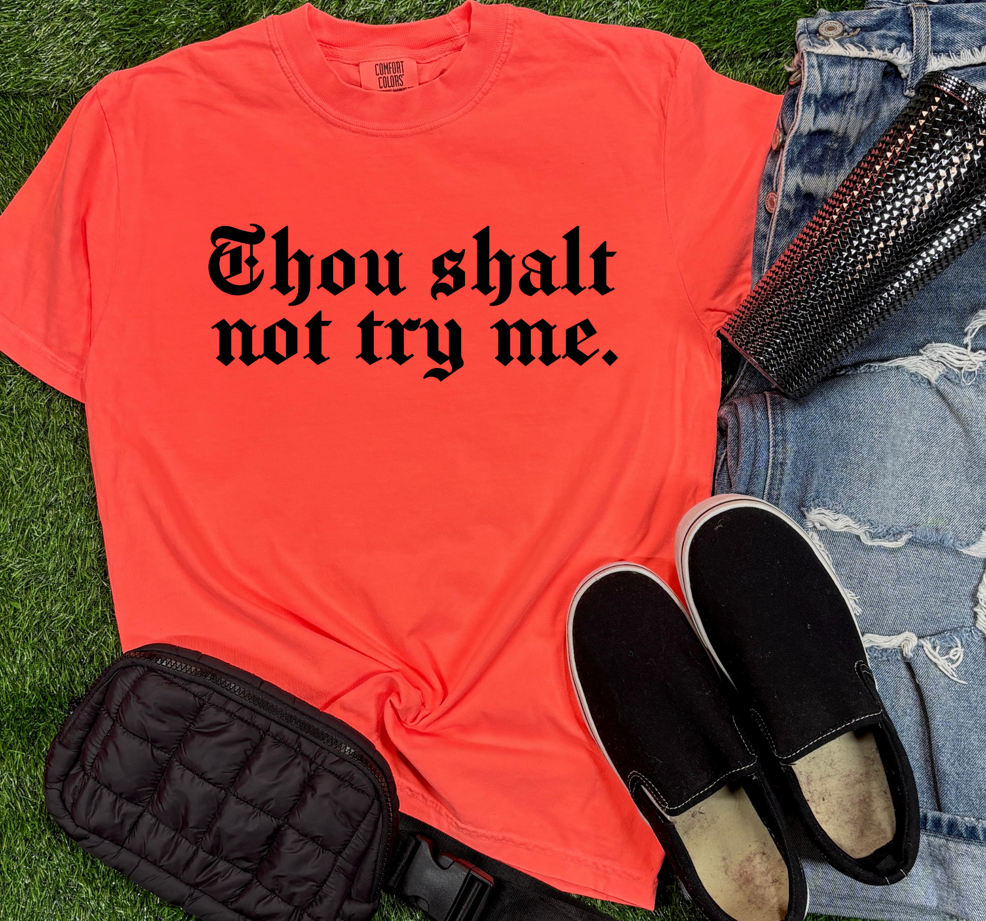 Shalt Not Try Graphic Tees