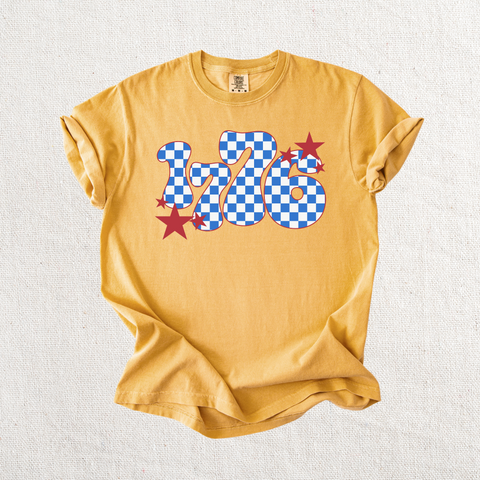 1776 Checkered Graphic Tee